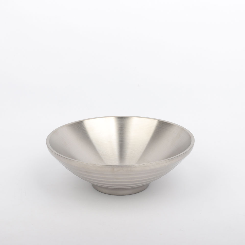 [단일] JS 이중 파도 볼 22cm 냉면 그릇 라면 비빔밥 국수 스텐 304