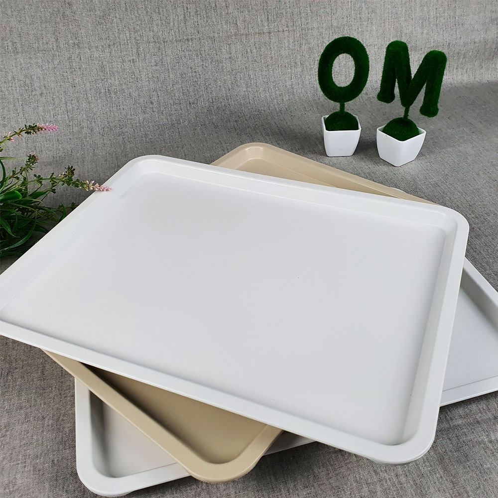 PC 쟁반 플라스틱 트레이 병원 업소용 식사 1인 AA 베이지