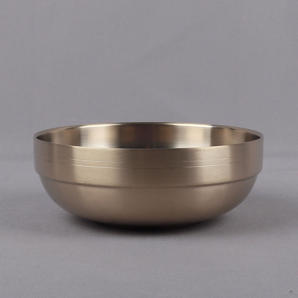 [단일] 티타늄 이중 면기 18cm 냉면기 대접 스텐 라면 그릇 우동 비빔기