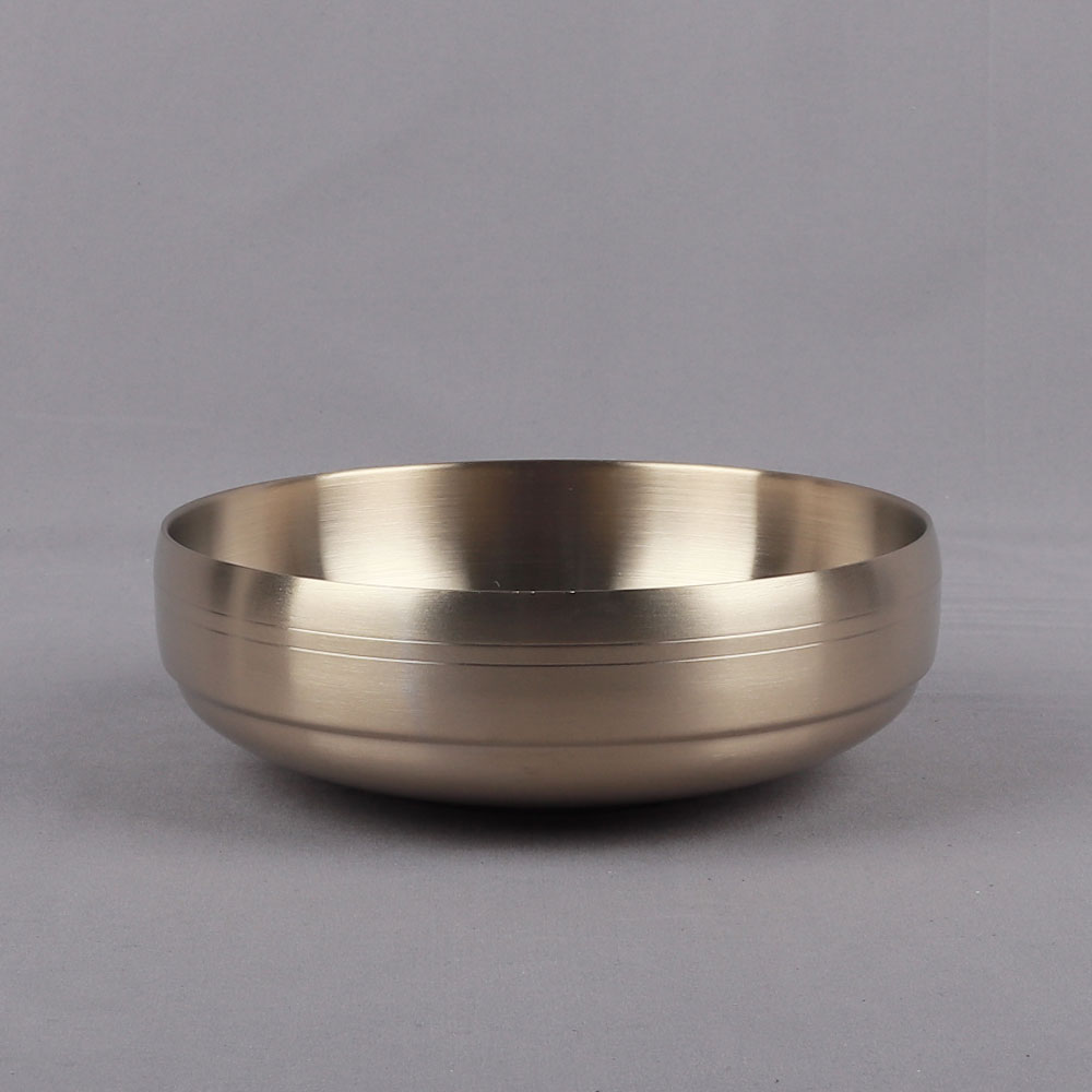 [단일] 티타늄 이중 신면기 중 19.5 대접 스텐 면기 그릇 라면 우동 국수 비빔기