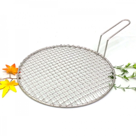 스텐 하향식 손잡이 석쇠망 VV 원형 29.5cm 고기불판