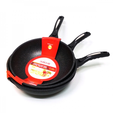 키친 첼로 궁중팬 26~30cm 코팅 중국팬 키친아트