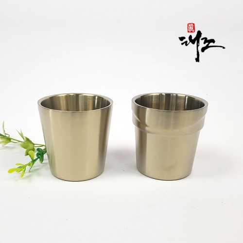 HY 티타늄 이중 물컵 AA 민자컵