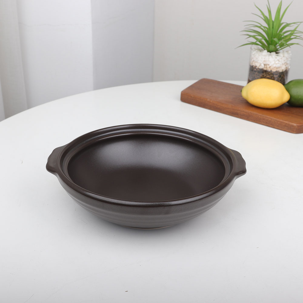 [단일] 경산 전골팬 전통유 23.5cm 소소 전골냄비 세라믹 업소용