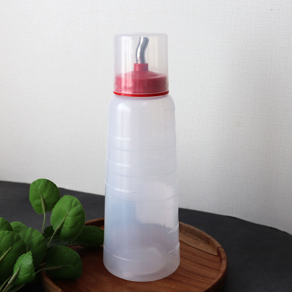 [단일] 스텐 노즐 소스통 뚜껑 BPA FREE 누드 초장병 특대 650m