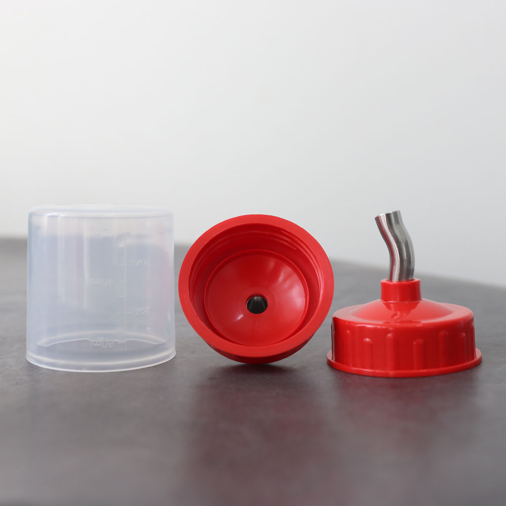 [단일] 스텐 노즐 소스통 뚜껑 BPA FREE 초장병  중 450m