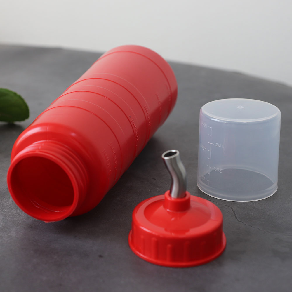 [단일] 스텐 노즐 소스통 뚜껑 BPA FREE 초장병  특대 650m