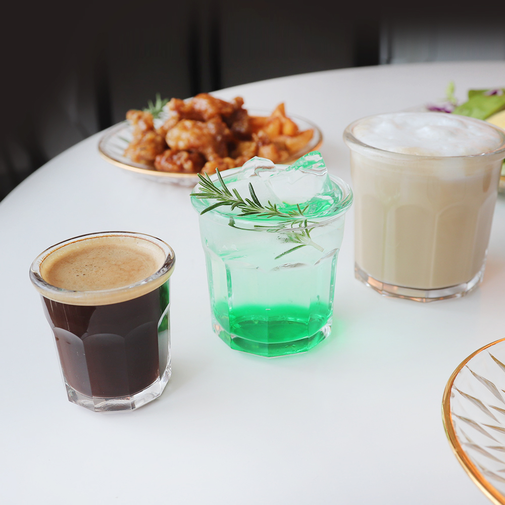 [단일] 아코록 에스칼 42cl 420ml 카페 유리컵 와이드 내열 커피잔 디저트 요거트컵