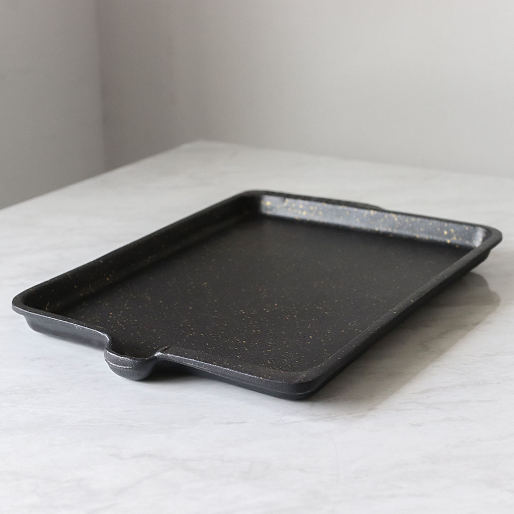 SG 업소용 고기불판 국산 삼겹살 주물 구이판 사각 인덕션 맛자연석 VV IH 378mm