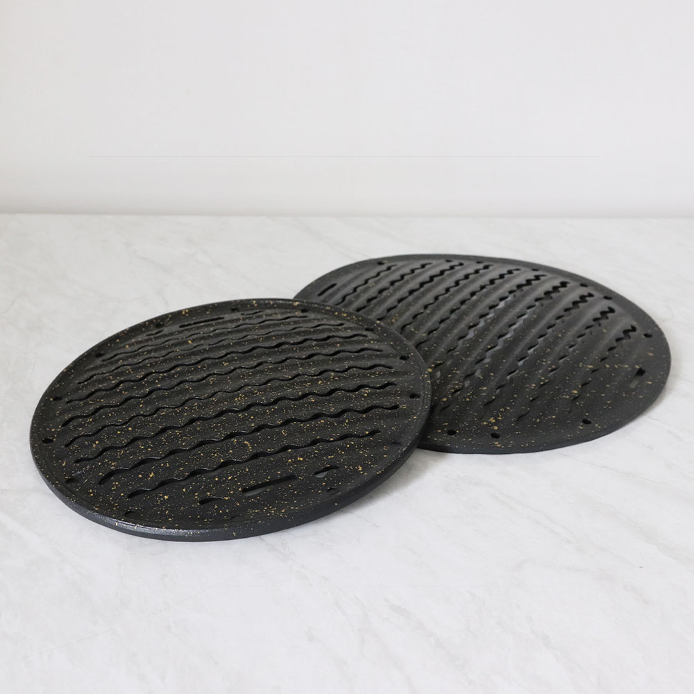 SG 업소용 불판 숯불 국산 삼겹살불판 파도 맛 구이판 AA 295mm