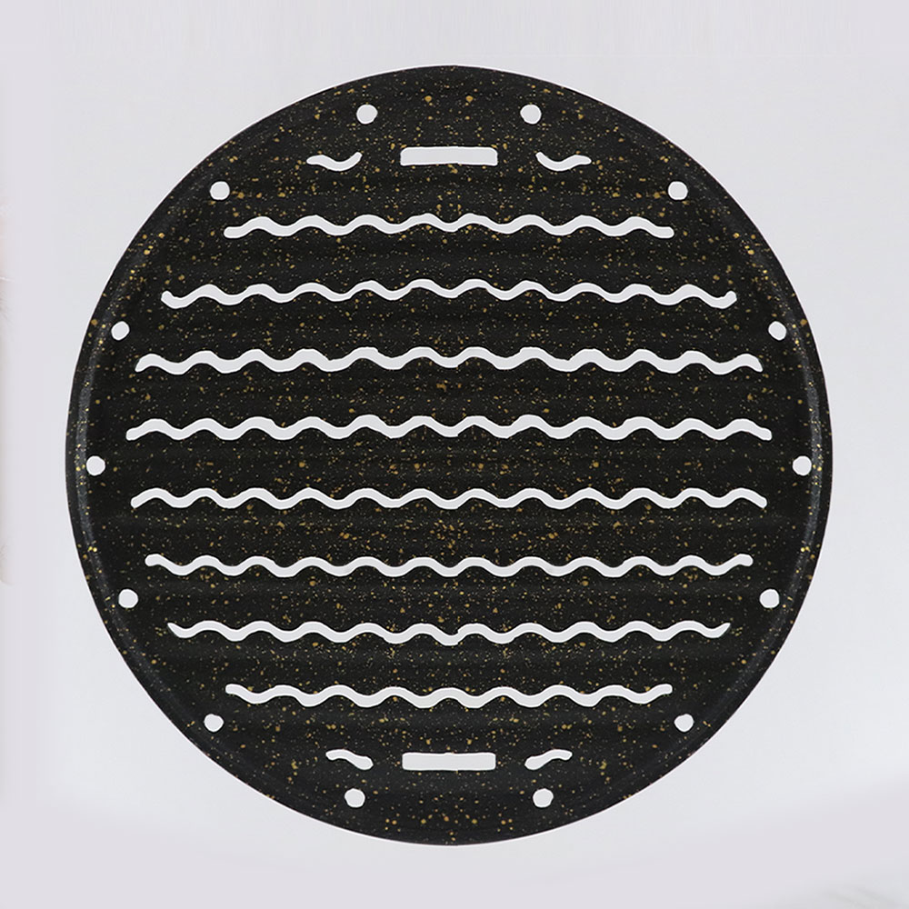 [단일] SG 업소용 불판 숯불 295mm 파도 맛구이 국산 구이 고기 삼겹살불판 양은 주물