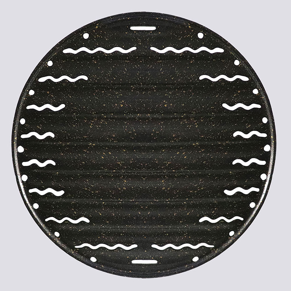 SG 업소용 불판 가스 국산 삼겹살불판 구이 고기 VV 파도 맛 구이판 330mm