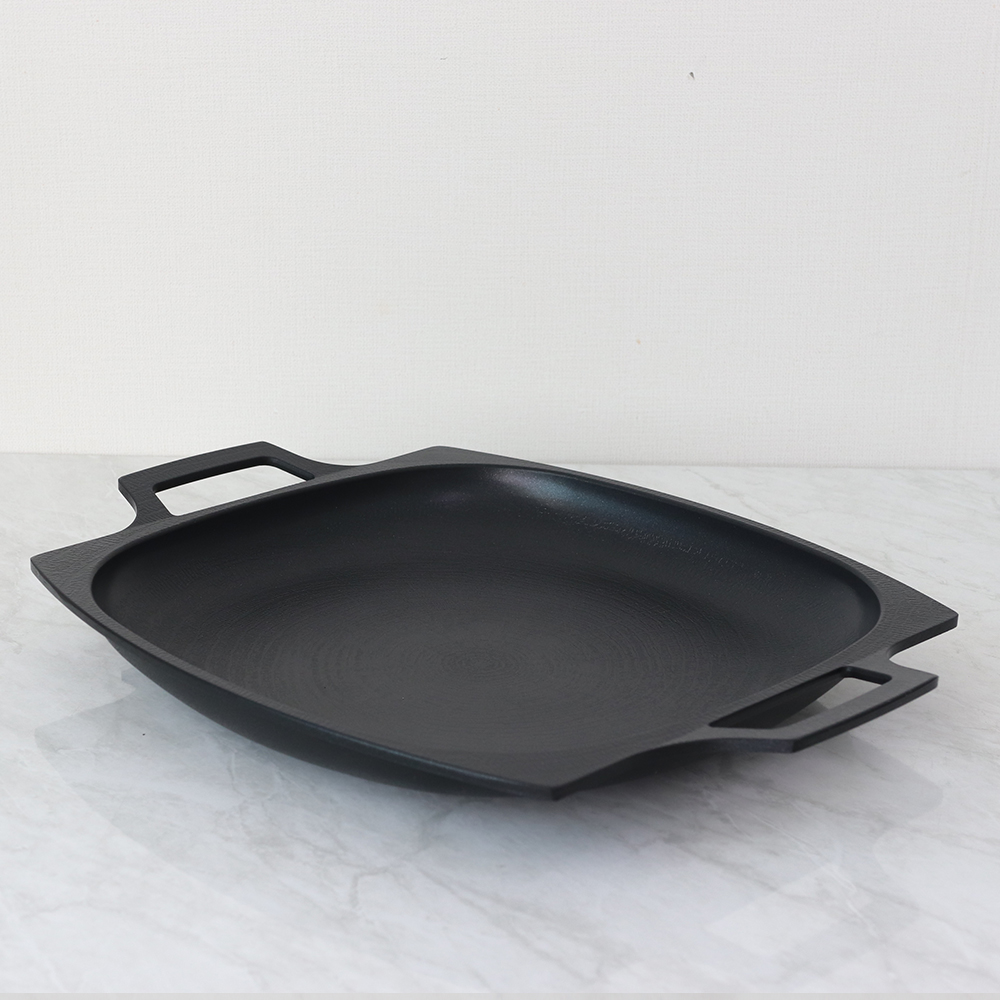 SS IH 사각 그리들 인덕션 캠핑 국산 통주물 고기불판 국물요리 5중코팅 VV 32cm