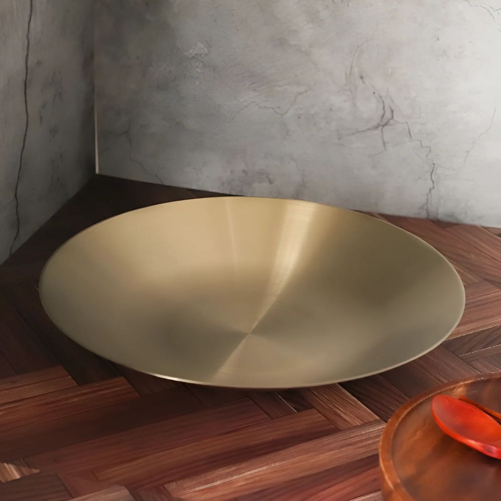 [단일] DS 304 스텐 티타늄 요리 접시볼 2호 350 볼 그릇 대형 메인요리 디쉬 뷔페