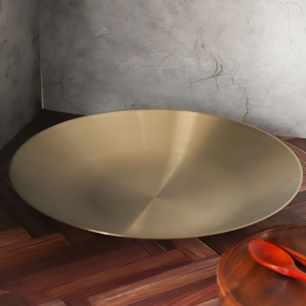 [단일] DS 304 스텐 티타늄 요리 접시볼 3호 400 볼 그릇 대형 메인요리 디쉬 뷔페