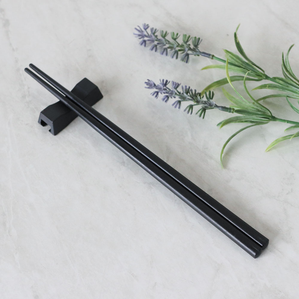 SK 사각 젓가락 일식 검정 플라스틱 업소용 저분 멜라민 VV