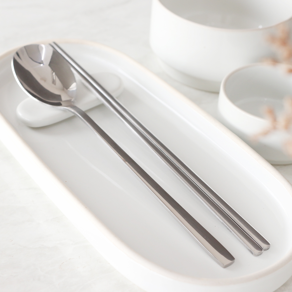 스텐 수저 세트 민자 숟가락 젓가락 24종 430 업소용 민짜