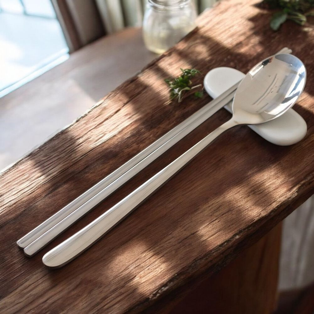 스텐 수저 세트 단아 숟가락 젓가락 24종 430 업소용 민자 둥근형