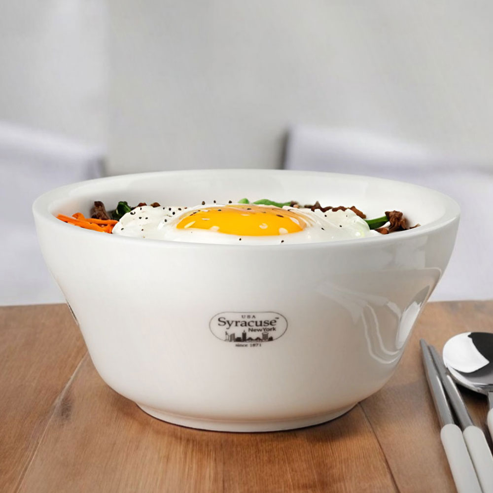 시라쿠스 뉴욕 화이트 면기 라면그릇 우동기 도자기 비빔밥 육개장 UU