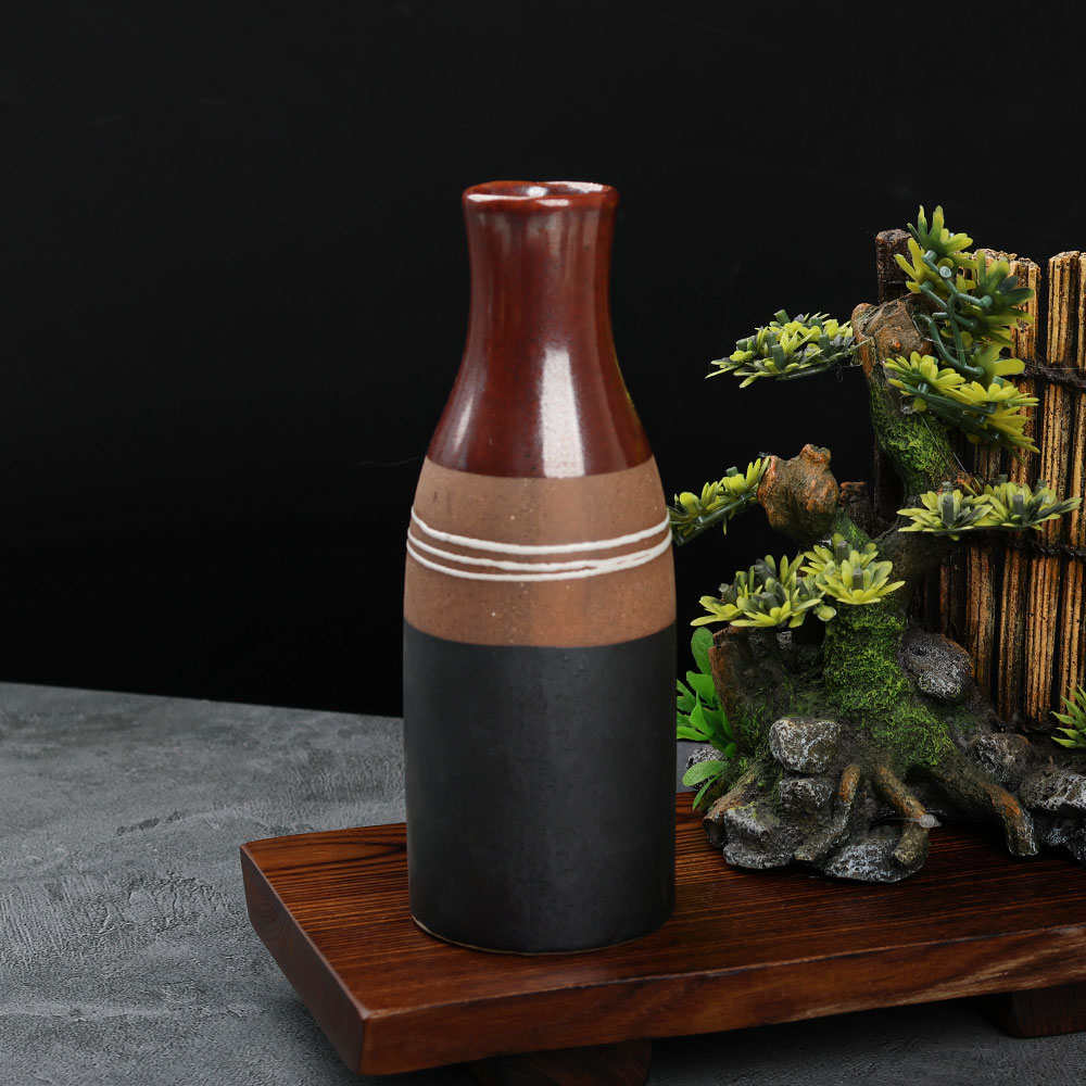 도쿠리 사케병 일본 술병 일식 재팬-231 라인 레드 독구리 320ml VV