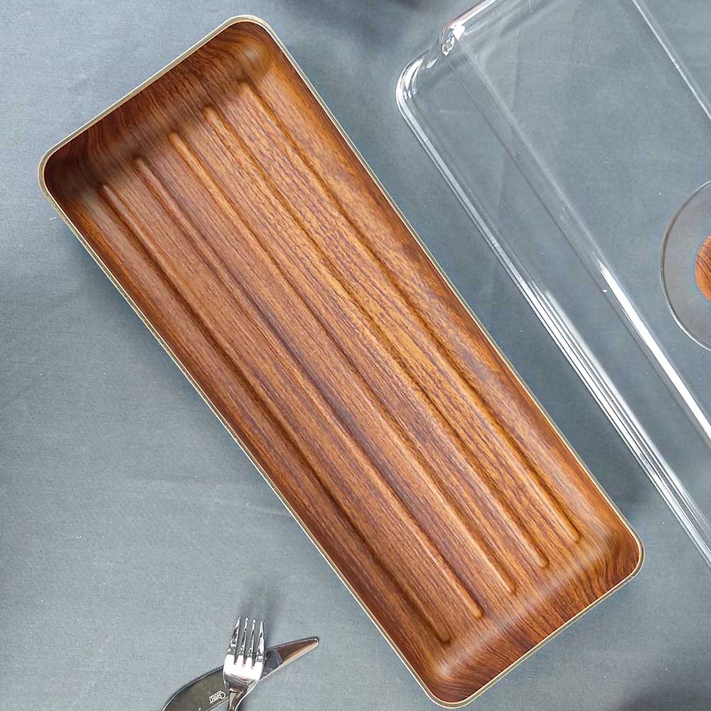 직사각 빵 접시 커버 10502 VV 우드향 식빵 보관 조각 케이크