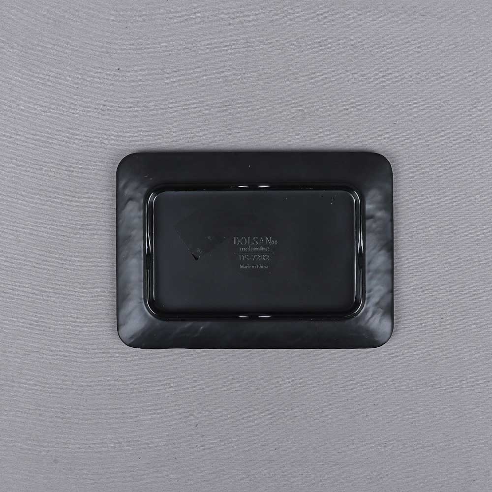 DS 앤틱블랙 돌무늬 카스타 7282 UU 멜라민그릇 다용도접시 업소용그릇