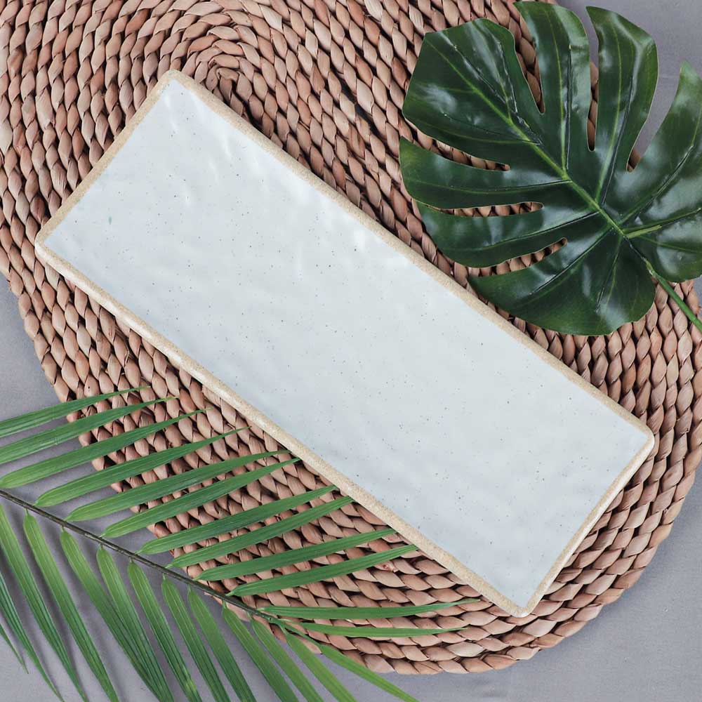 DS 앤틱 조선백자 엠보 직사각 소 2093 BB 멜라민그릇 다용도 접시 업소용그릇