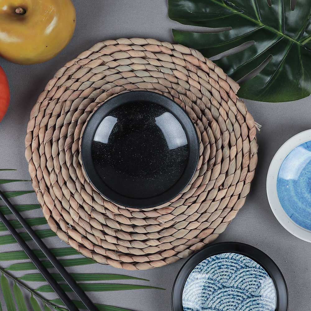 DS 일식 흑펄W 4.5 7458 UU 멜라민그릇 앞접시 반찬기