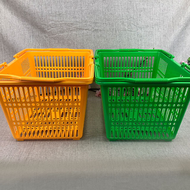 [박스] 쇼핑 바구니 노랑 왕대 30개 AA 플라스틱 시장 마트 편의점 장바구니