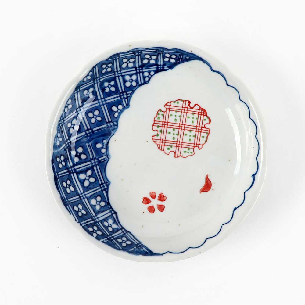 [YK 도자기] 하이토-119 패턴 원접시 초승달 플레이트 업소용 가정용식기 BB