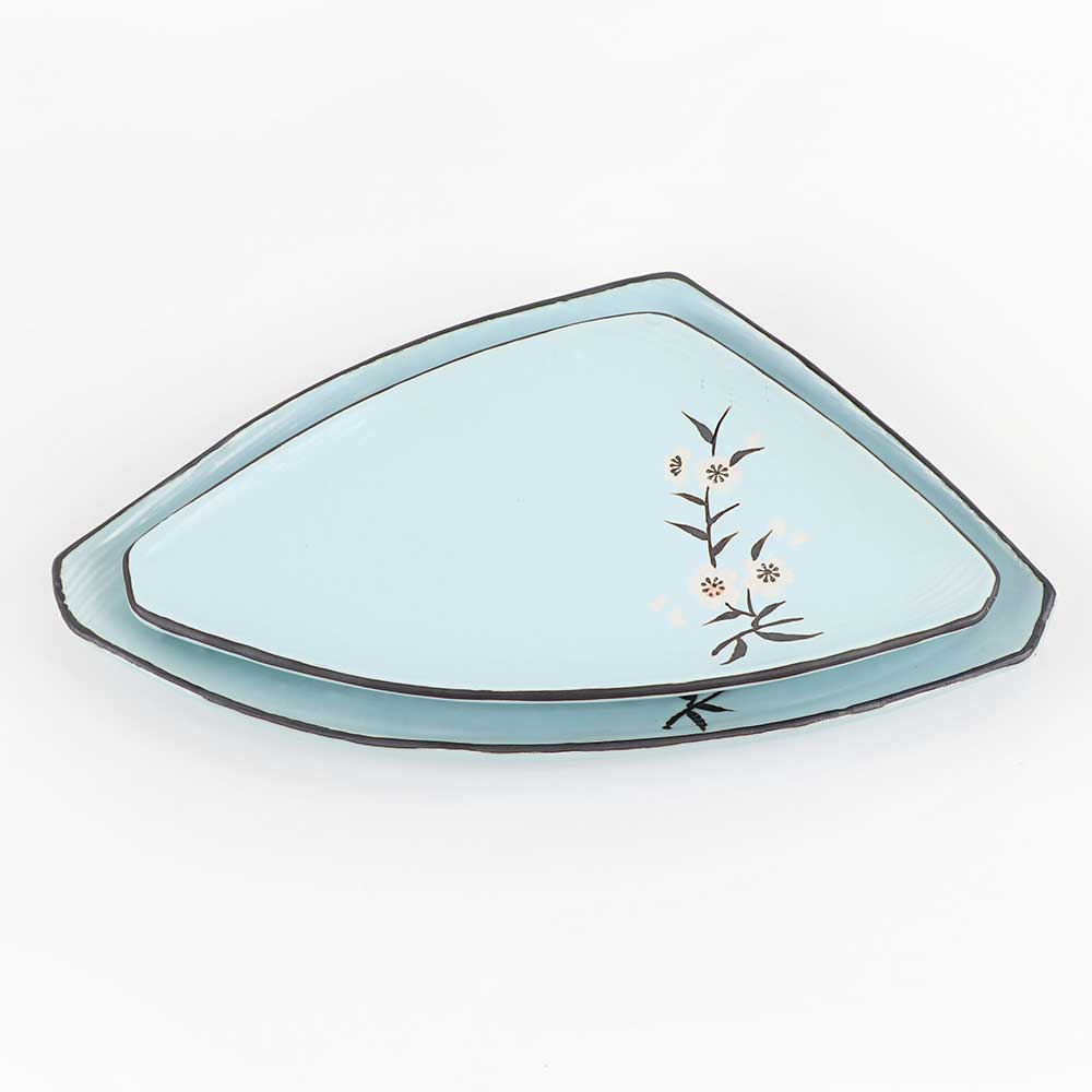 [YK 도자기] CM-108 삼각접시 업소용 가정용 BB 13.2인치 1호