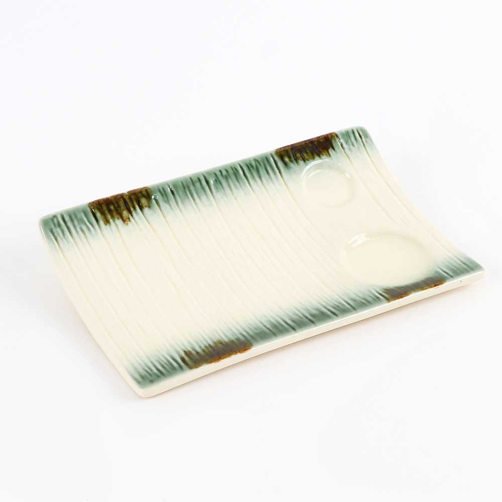 [YK 도자기] CM-245 그린 포인트 접시 가정용 업소용 UU