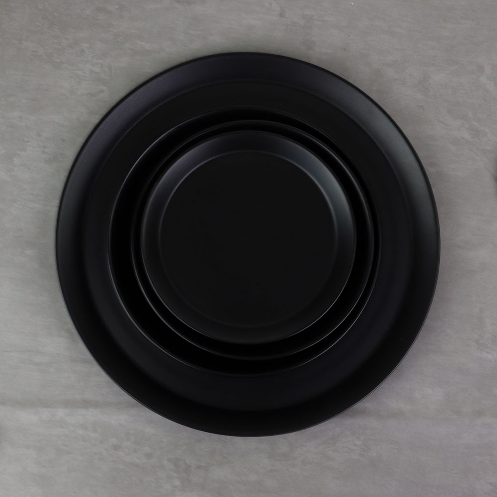 크레아트 블랙 싱글 6 도자기 그릇