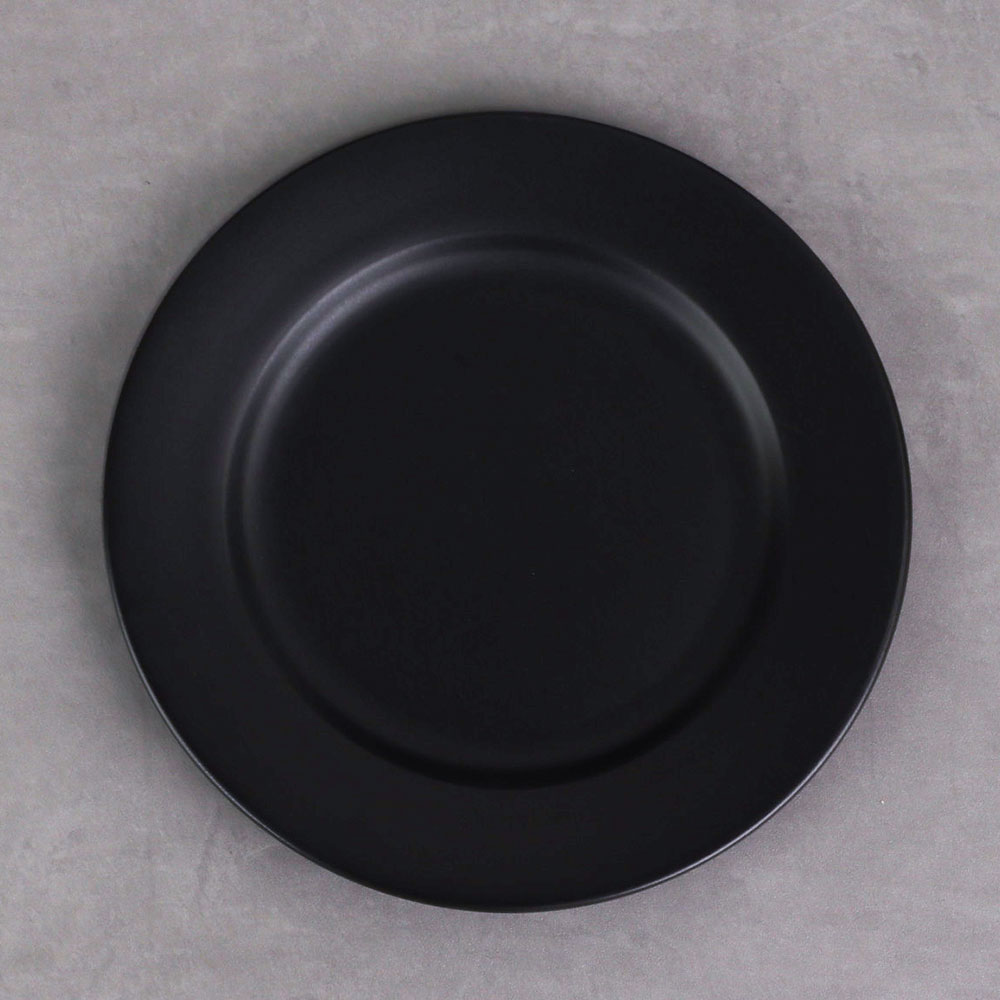 크레아트 블랙 무광 양식 6 도자기 그릇
