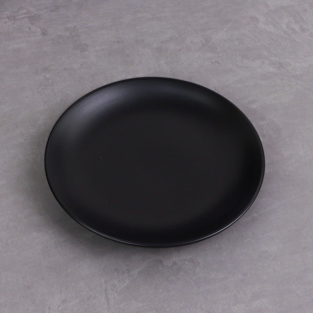 크레아트 블랙 한식 6 도자기 그릇