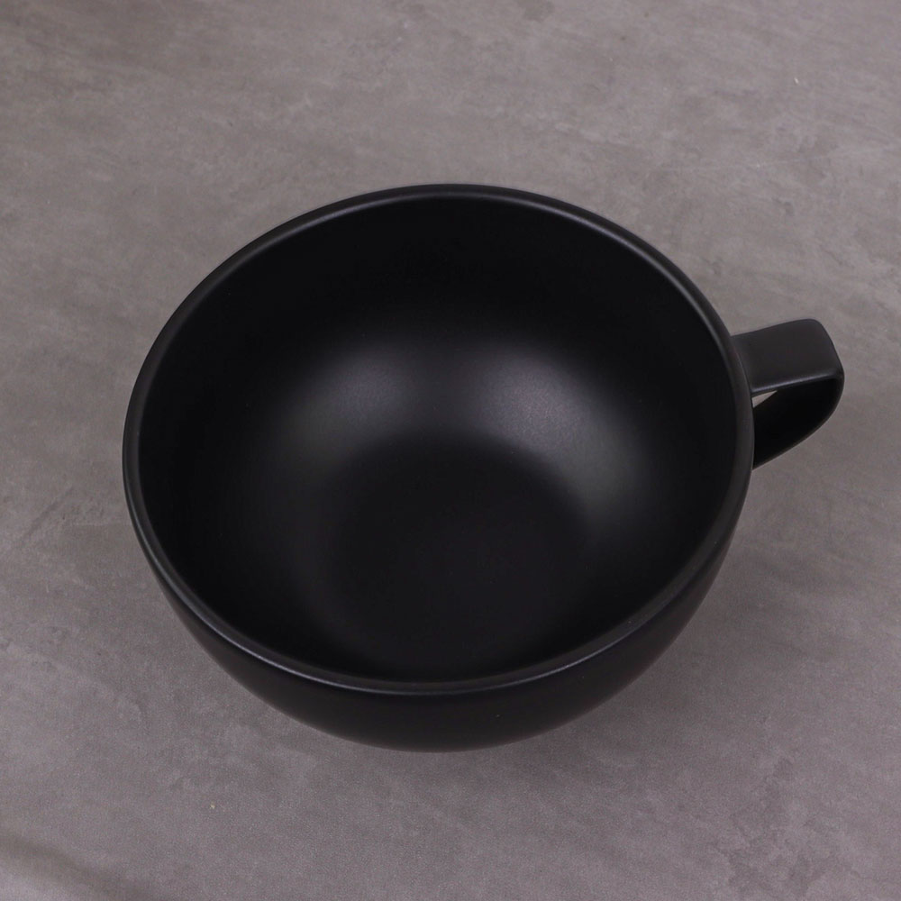 크레아트 블랙 라면기 도자기 그릇