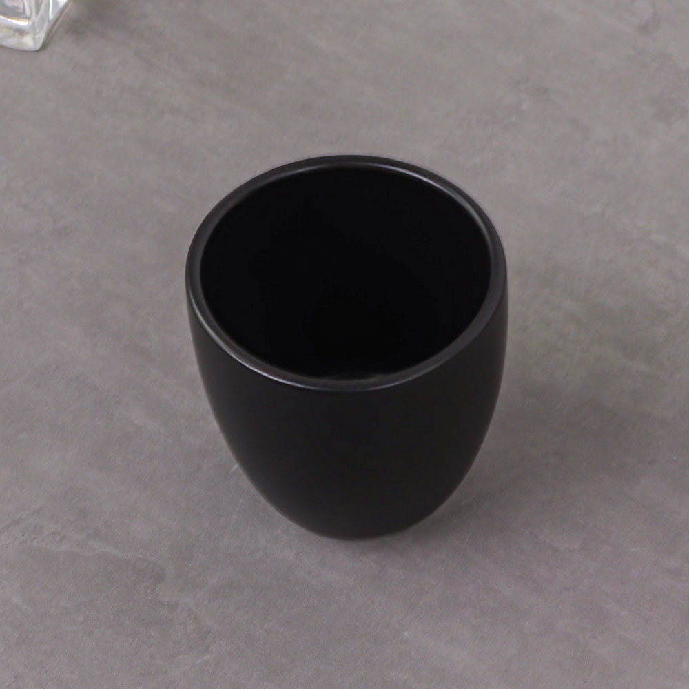 크레아트 블랙 신 물컵 도자기 그릇