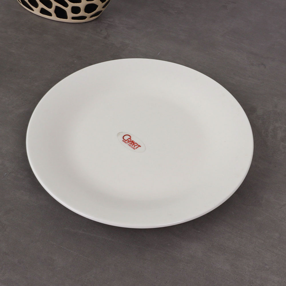 크레아트 원형 접시 NQ0268-075 도자기 그릇 화이트