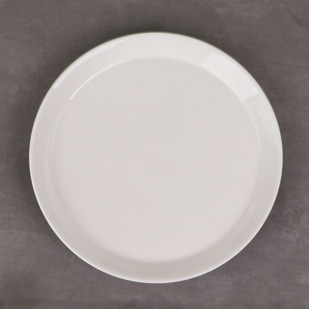 크레아트 원형 싱글 접시 6 도자기 그릇 화이트