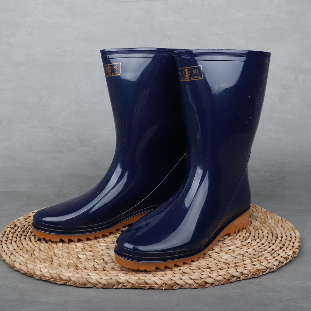 패션장화 청색 260 AA 남성용 PVC 작업화 조리화 고무 위생 보생장화