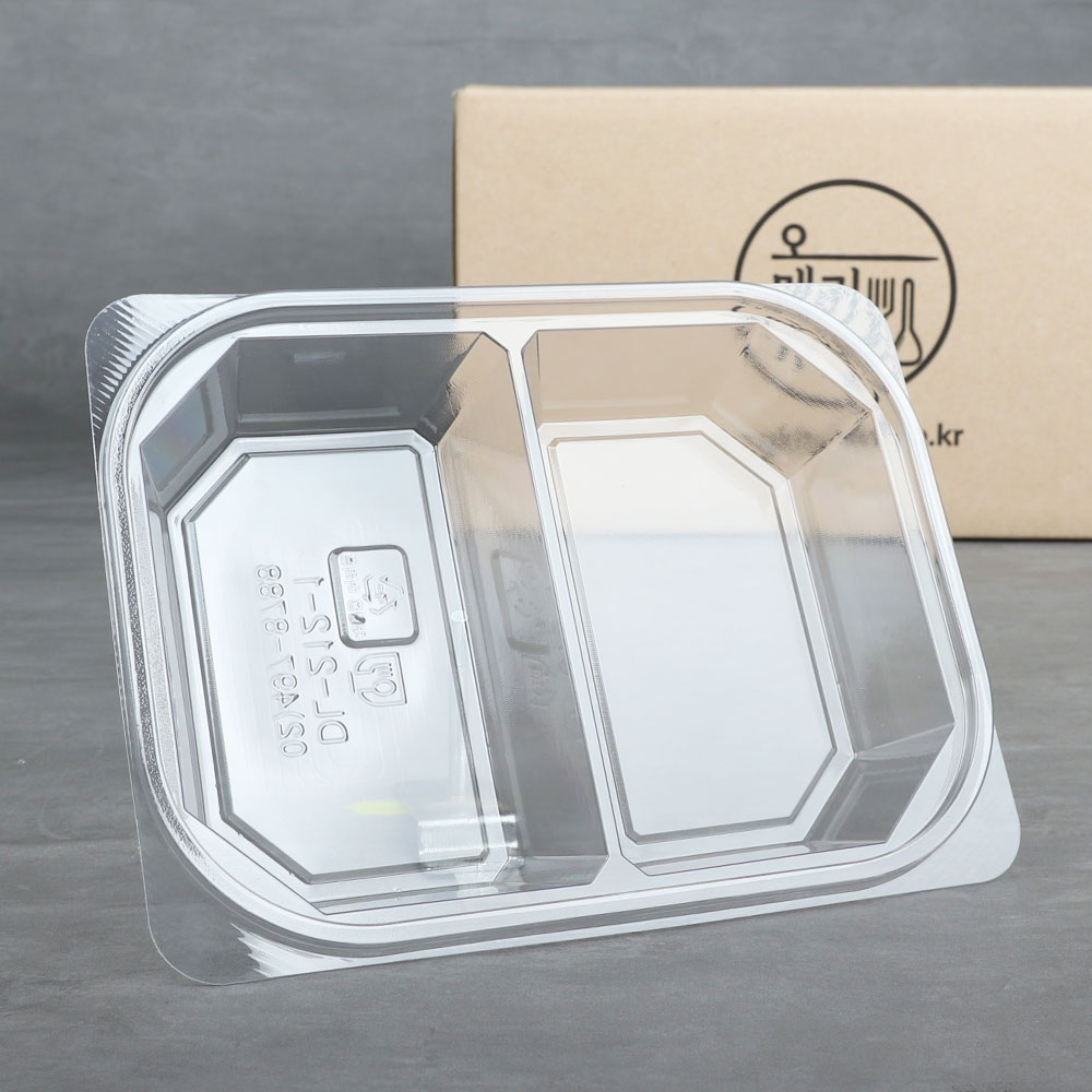 투명 사각 용기 DL-212-1 1box (540ea) VV 일회용