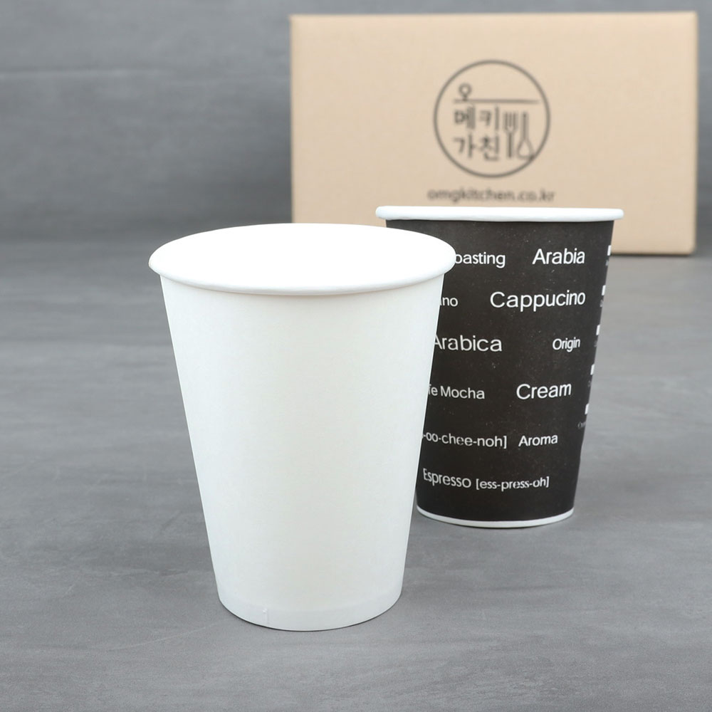 [박스] 대경 테이크아웃 종이컵 8온스 무지 1box (1000ea) 커피 카페 일회용