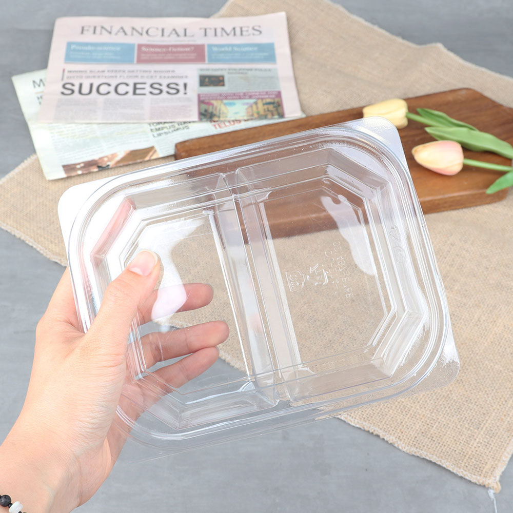 투명 사각 용기 DL-204-1 (50ea) VV 일회용