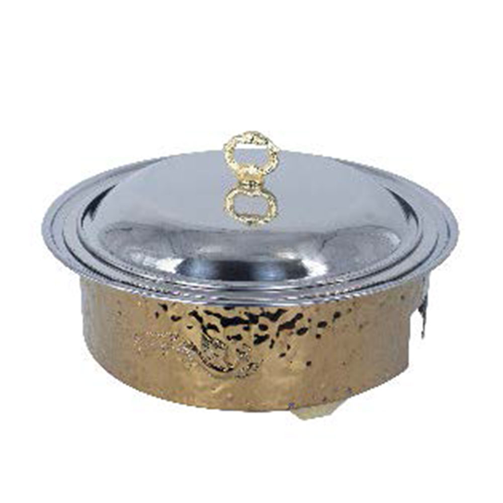 [SC단품] 원형 챠핑디쉬 전기 18호 금 해머드 SC-8-1 440x210
