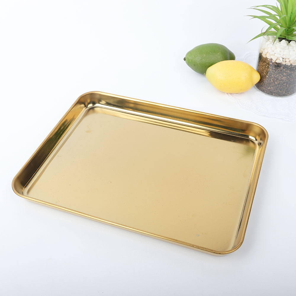 금장 쟁반 1호 AA 골드 사각 트레이 카페