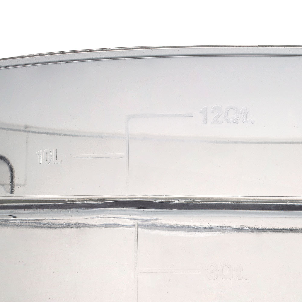 PC 저장 용기 야채 잡곡 보관통 투명 정리함 쌀통 AA 원형 2쿼터(미노출