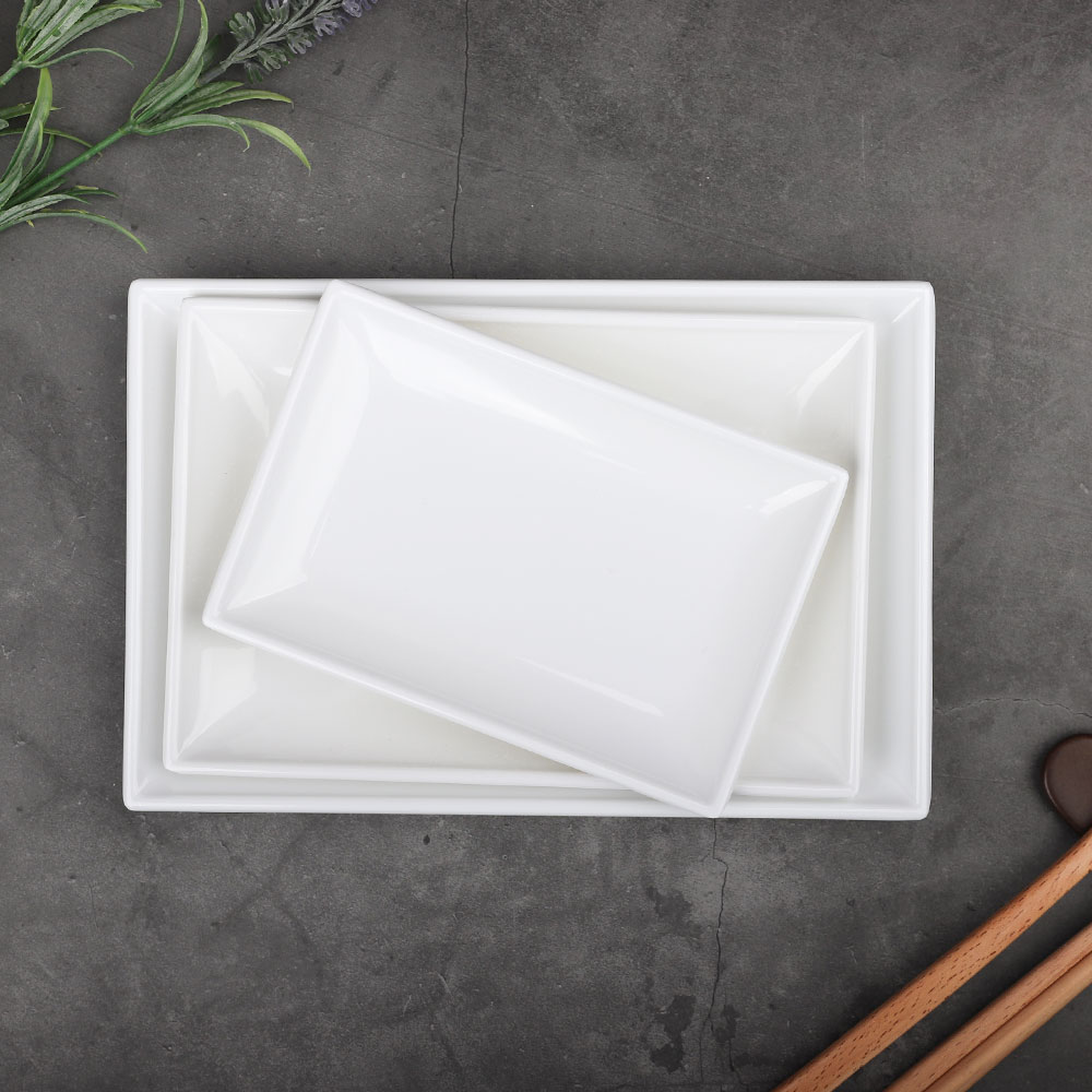 신 사각 접시 소 화이트 BB 순백 멜라민 그릇 보조 반찬 앞접시 업소용