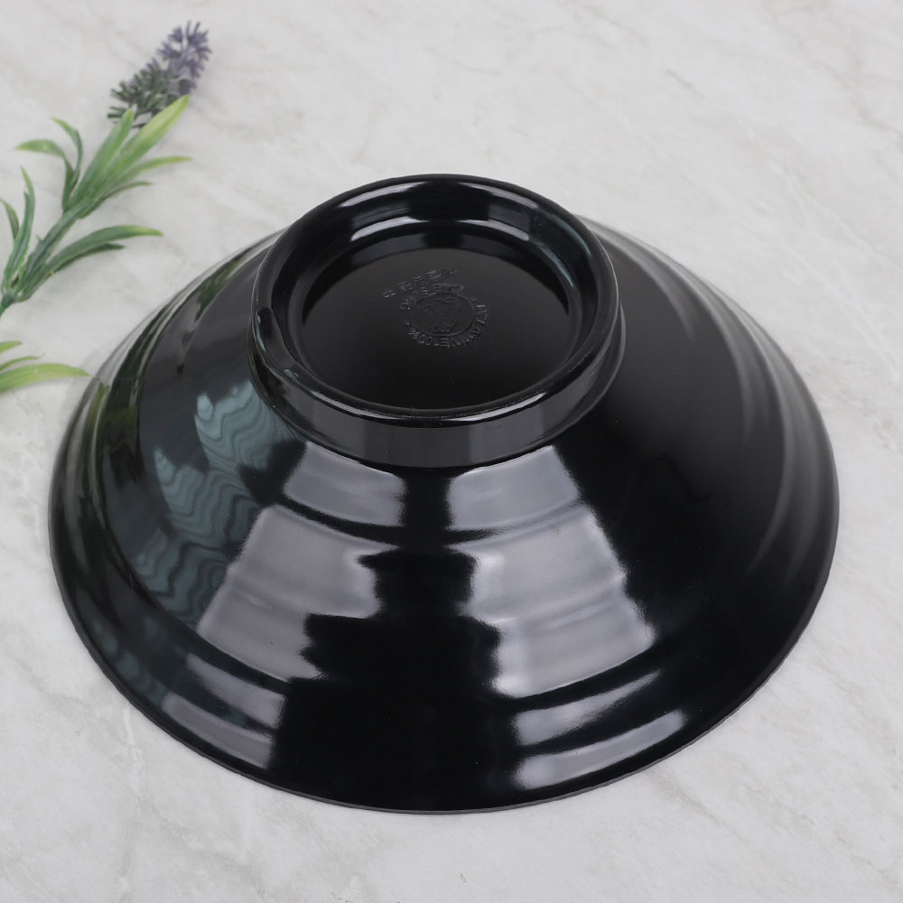 흑 해물 짬뽕 중 BB 흑색 멜라민 그릇 중국집 라면 우동기 업소용