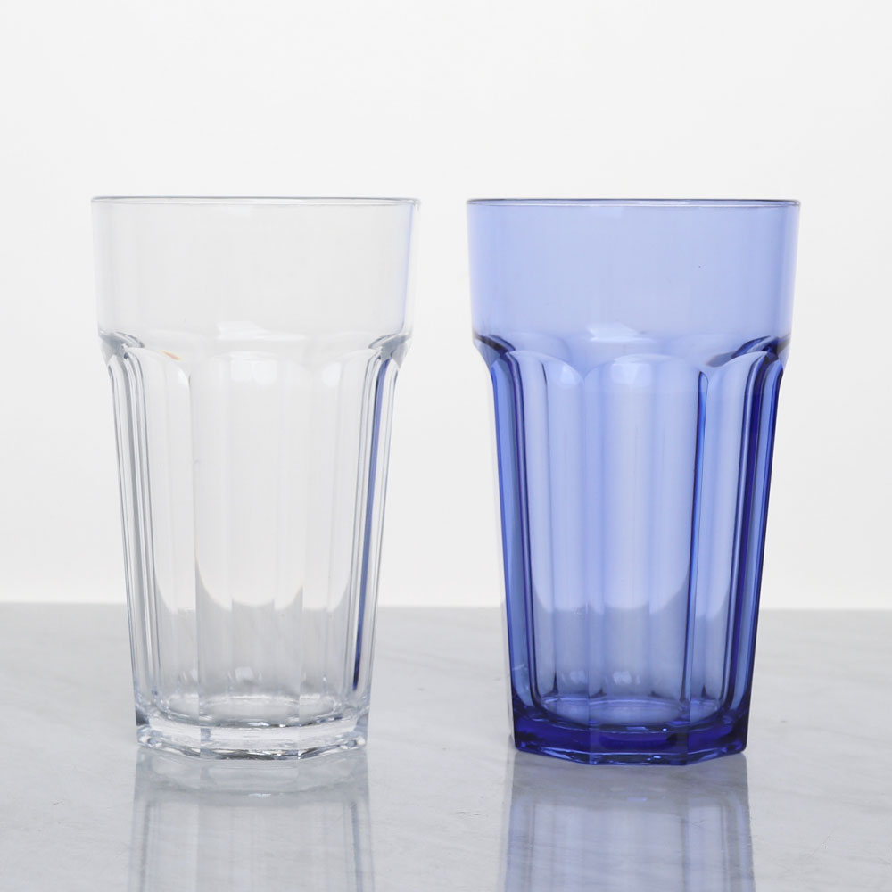 [단일] 팔각컵 5246 640ml PC 컵 음료수 다회용 물컵 투명