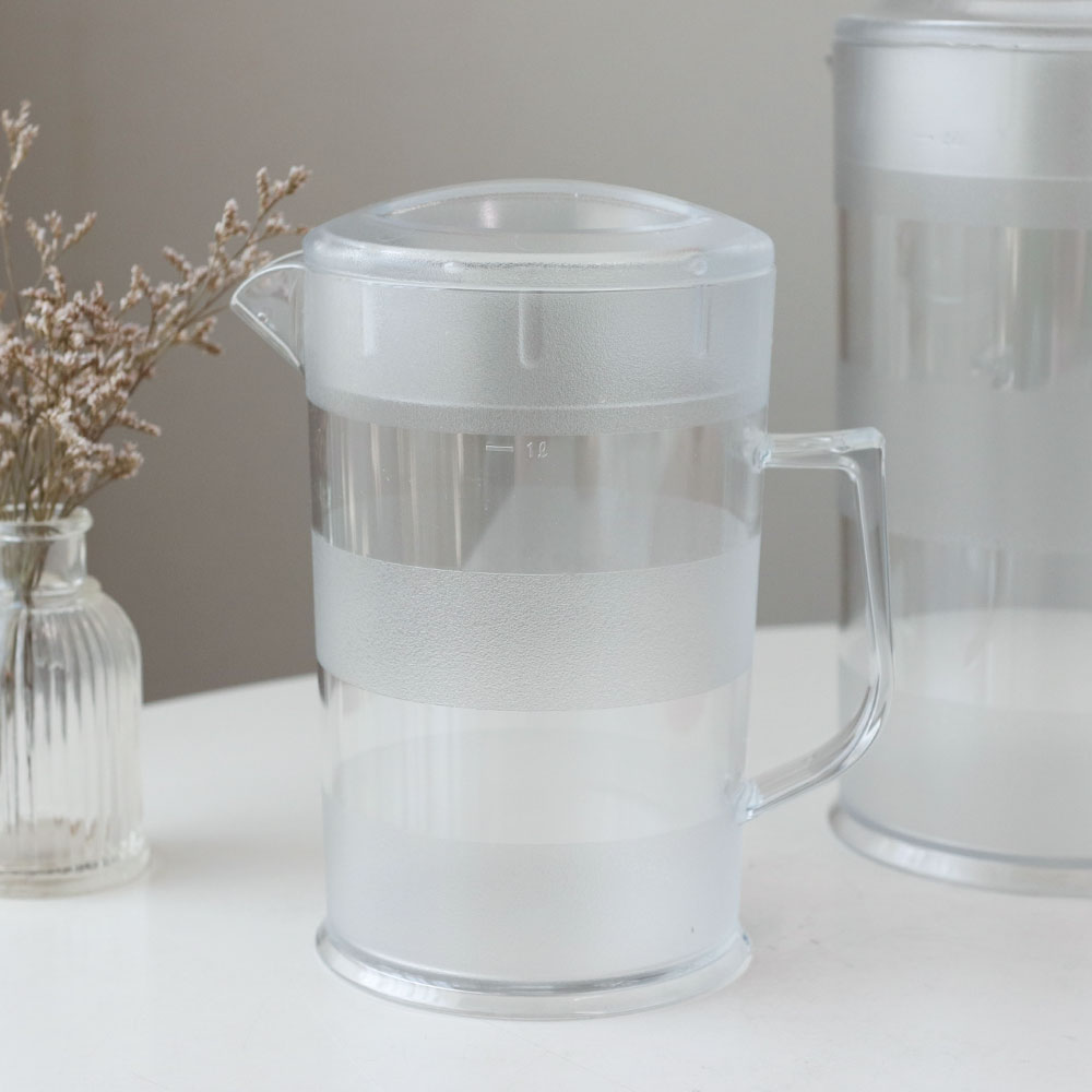 PC 워터 포트 카페 1리터 물병 손잡이 플라스틱 물통 식당 AA 1000ml